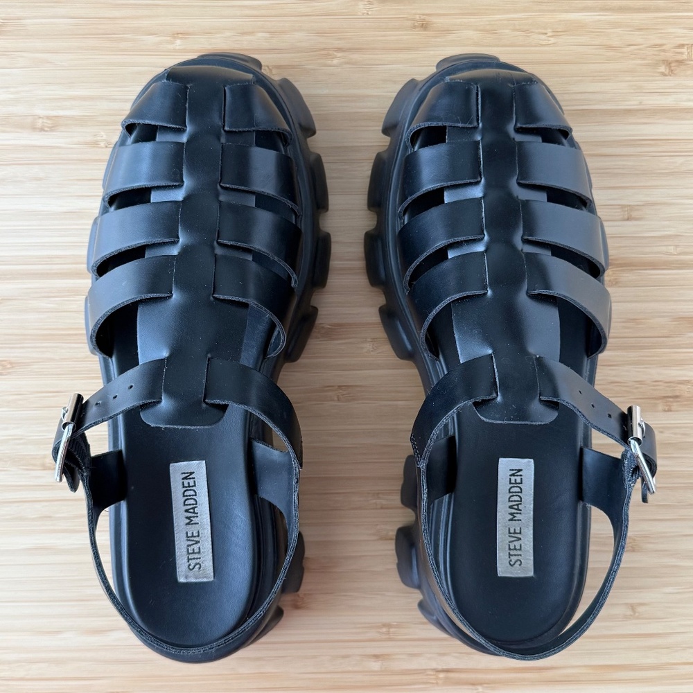 Steve Madden Echo Strappy Platform Fisherman Y2k … - image 3